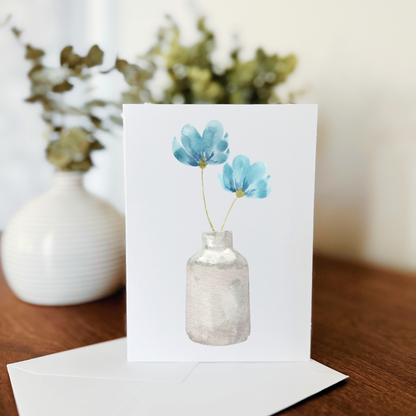 So Thoughtful Gifts - Potted Stems Notecard Set of 10 - Blank Inside