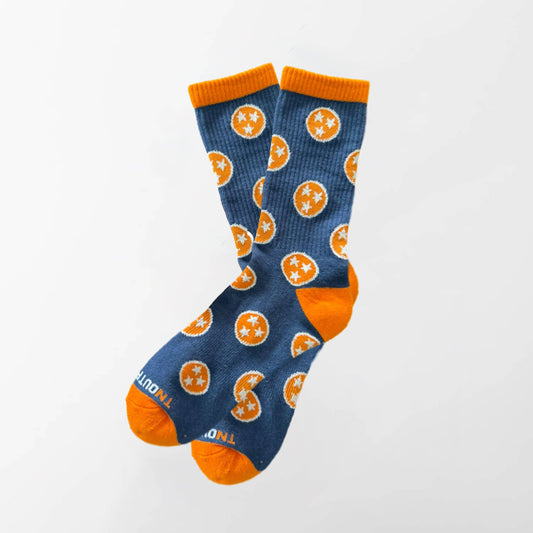 Tennessee Outfitters - Well Worn Navy Tennessee Sock
