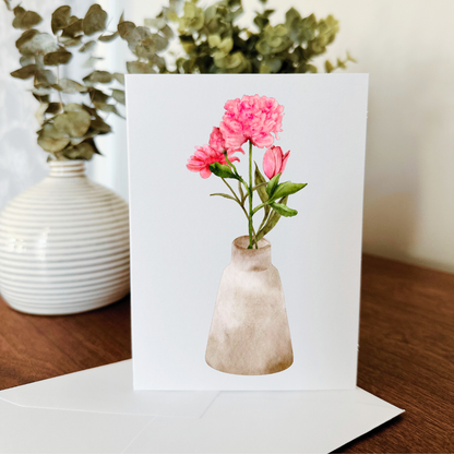 So Thoughtful Gifts - Potted Stems Notecard Set of 10 - Blank Inside