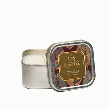 Creative Energy Candles - Warm Tobacco & Coriander: 2-in-1 Soy Lotion Candle: Tester - 6 oz