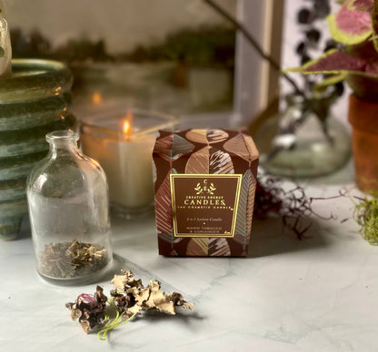 Creative Energy Candles - Warm Tobacco & Coriander: 2-in-1 Soy Lotion Candle: Medium - 6 oz