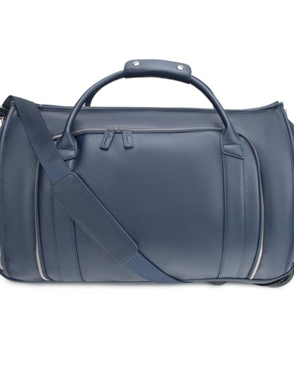 Brett 2-in-1 Garment & Duffel Roller Bag - Navy