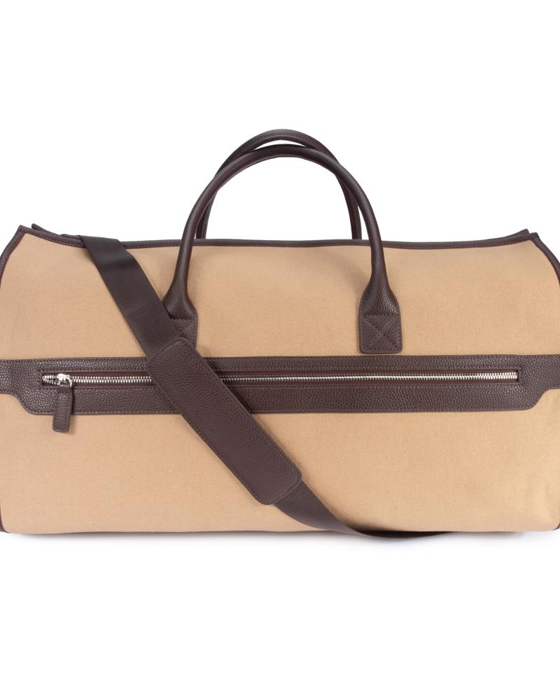 The Arden 2 in 1 Garment & Duffel Bag in Khaki