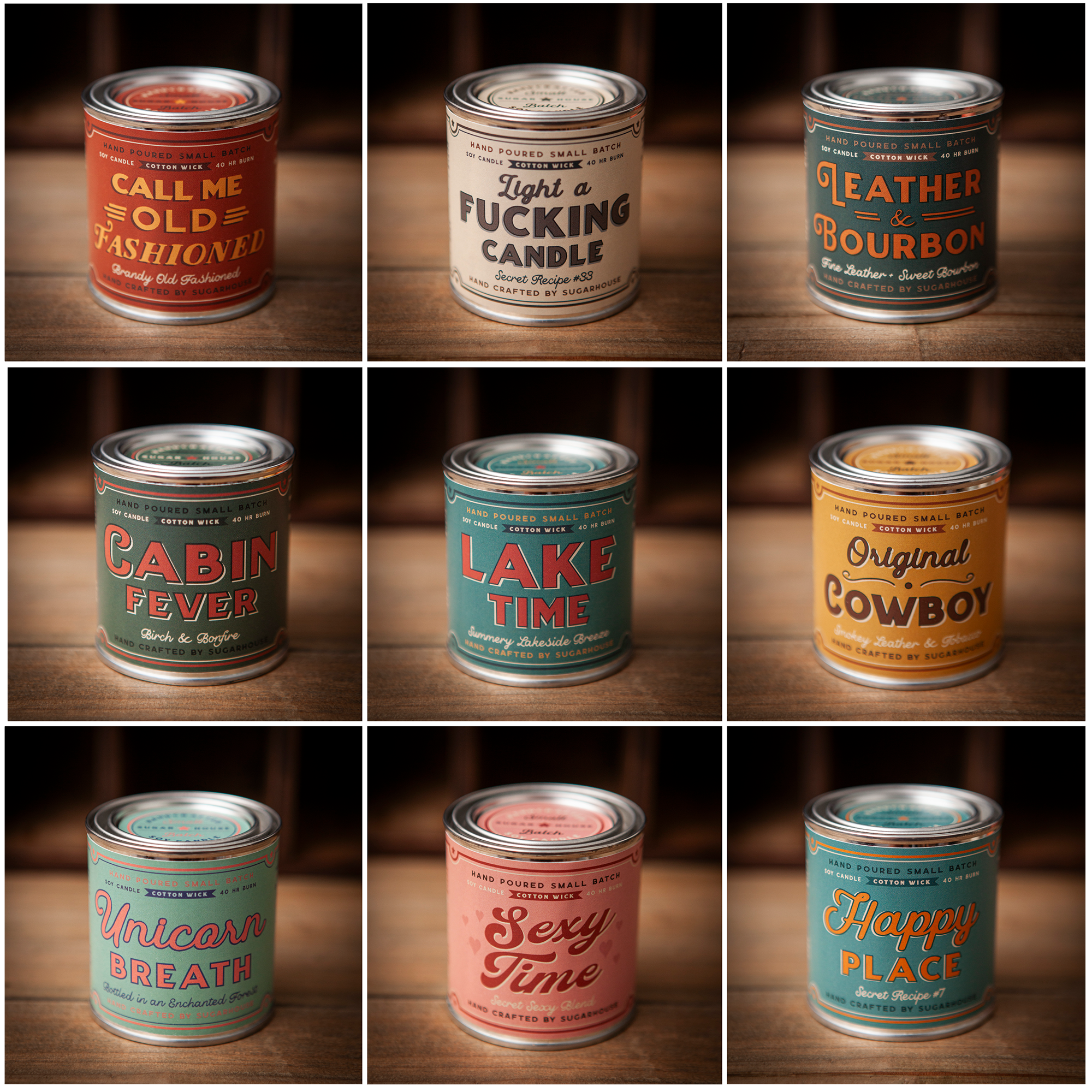 Sugarhouse Leather - Happy Place Soy Paint Can Candle