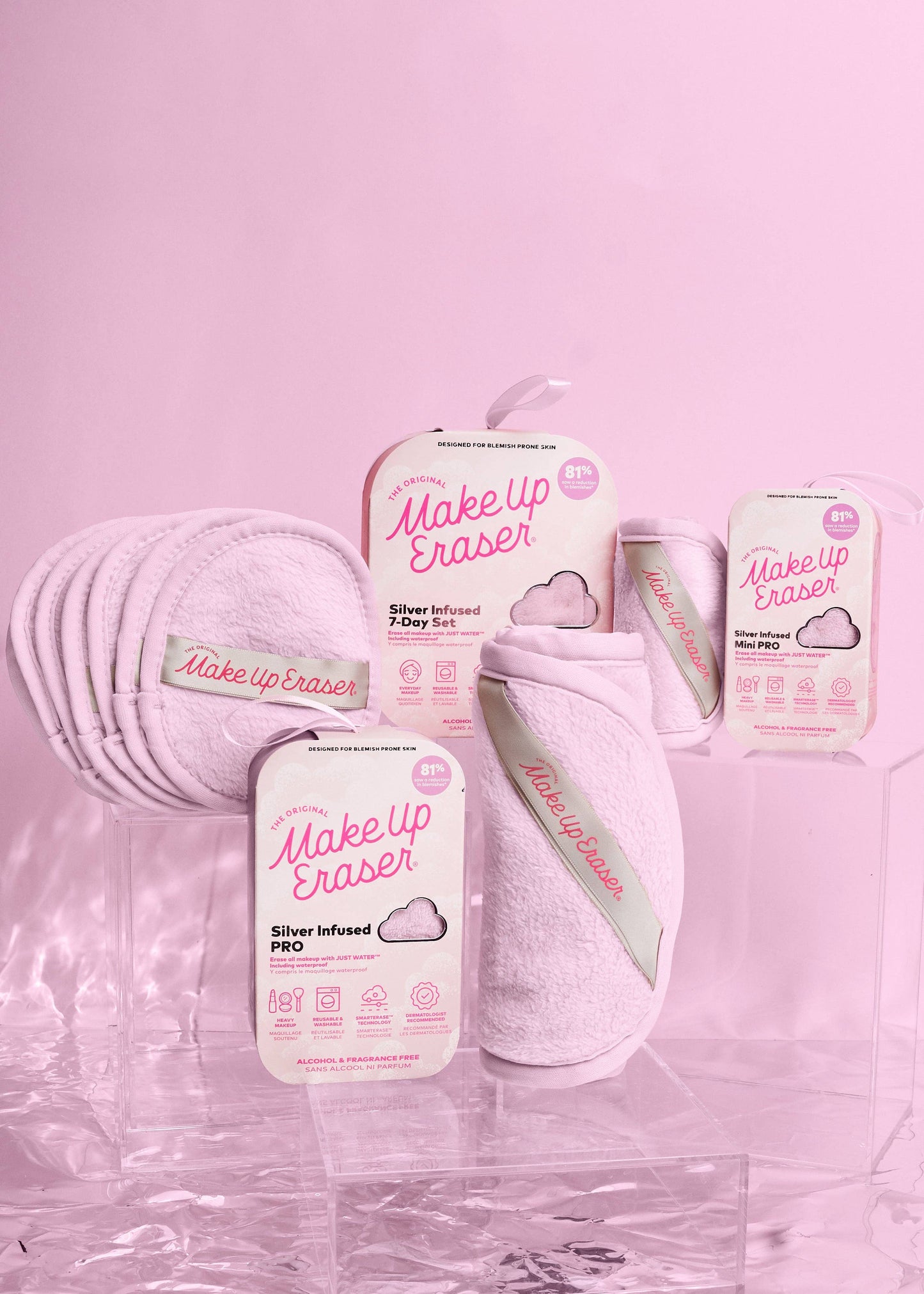 MakeUp Eraser - Silver Infused Mini PRO MakeUp Eraser | Acne Prone Skin