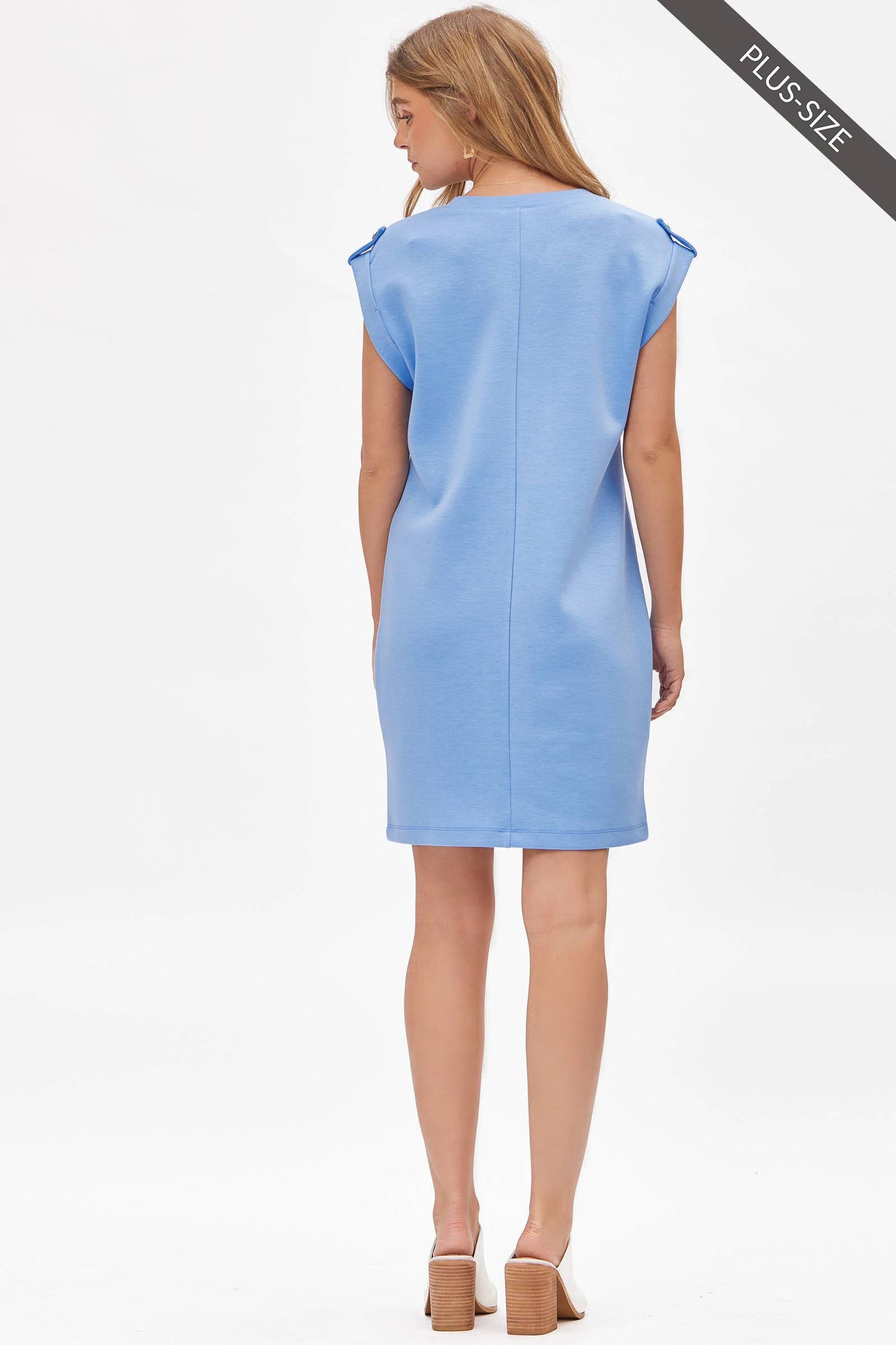 Cap Sleeve Scuba Modal A-Line Dress - Plus