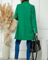 Mid Length Pocket Casual Long Sleeve Coat