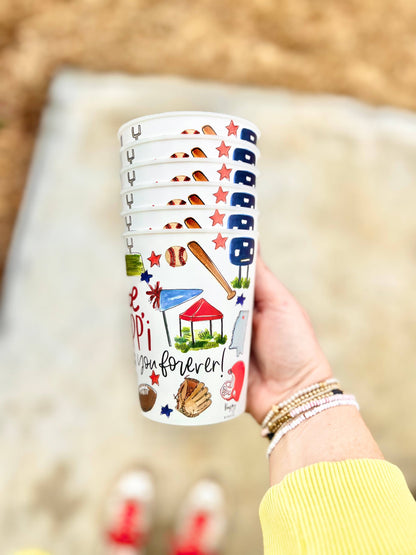 Oxford, MS Multi-Sport Reusable Party Cups - Set of 6