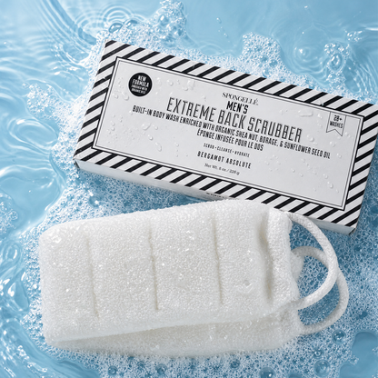 Spongellé | Summer Gifts | Father's Day - Men's Extreme Body Wash Infused Back Scrubber