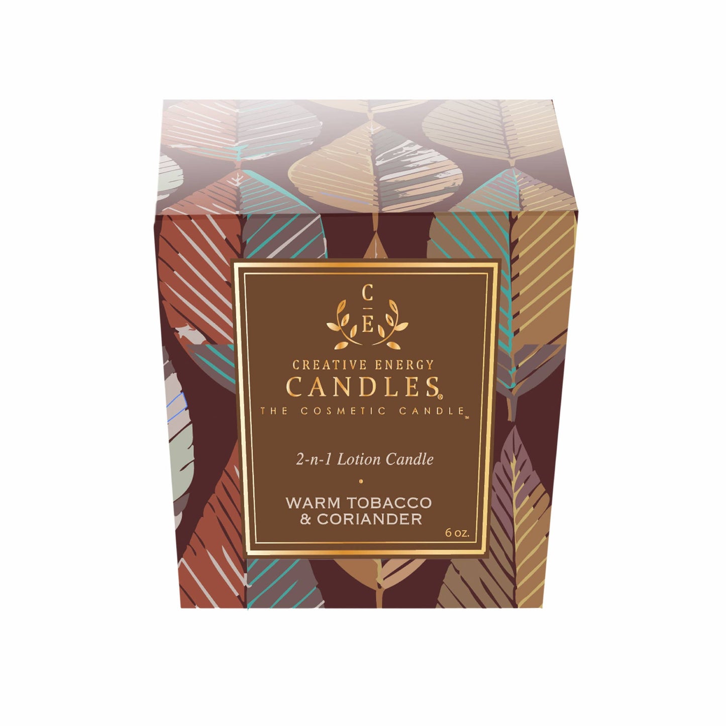Creative Energy Candles - Warm Tobacco & Coriander: 2-in-1 Soy Lotion Candle: Tester - 6 oz