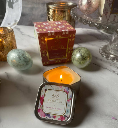 Creative Energy Candles - White Tea & Violet: 2-in-1 Soy Lotion Candle