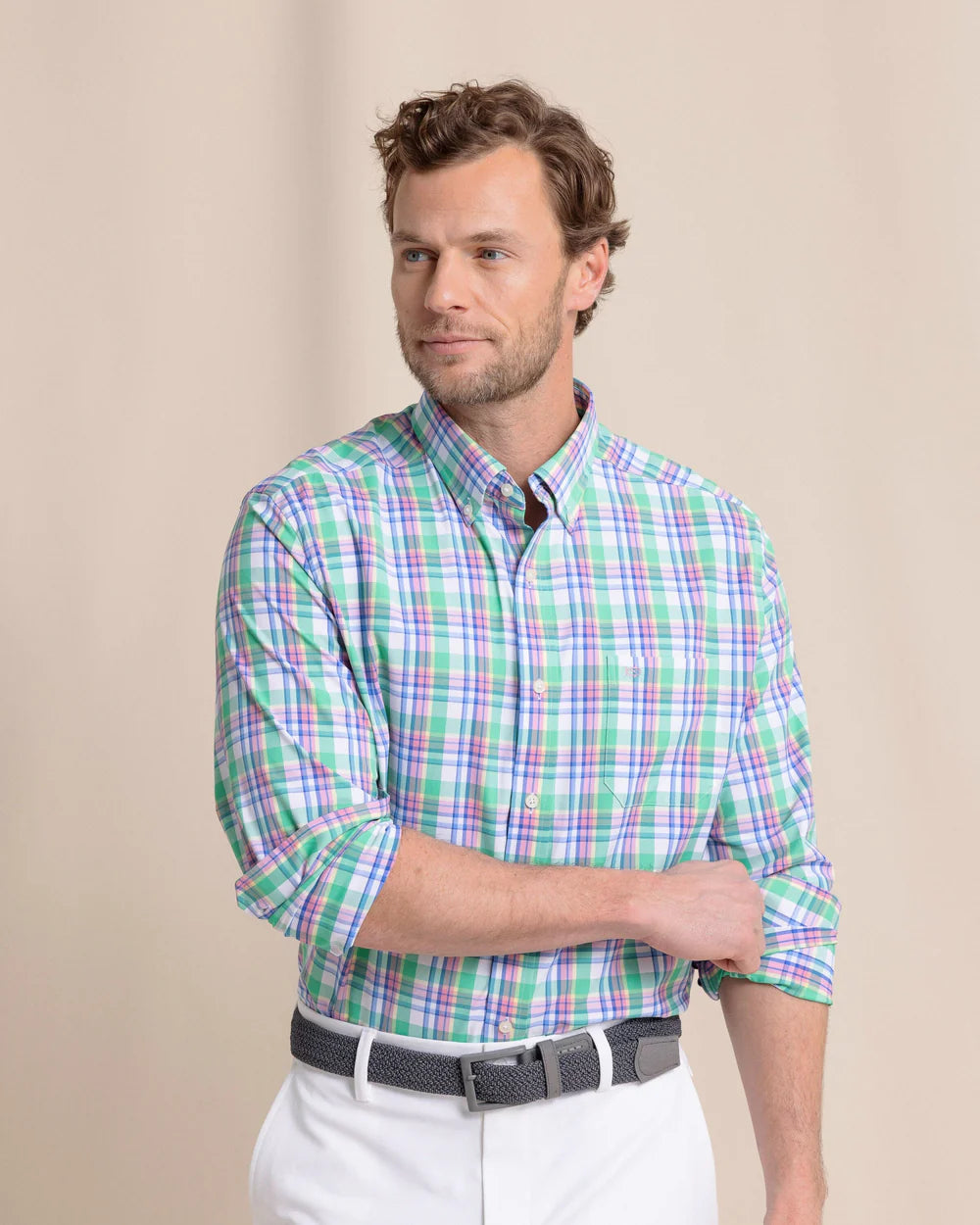 LS IC Gaspee Plaid Sportshirt